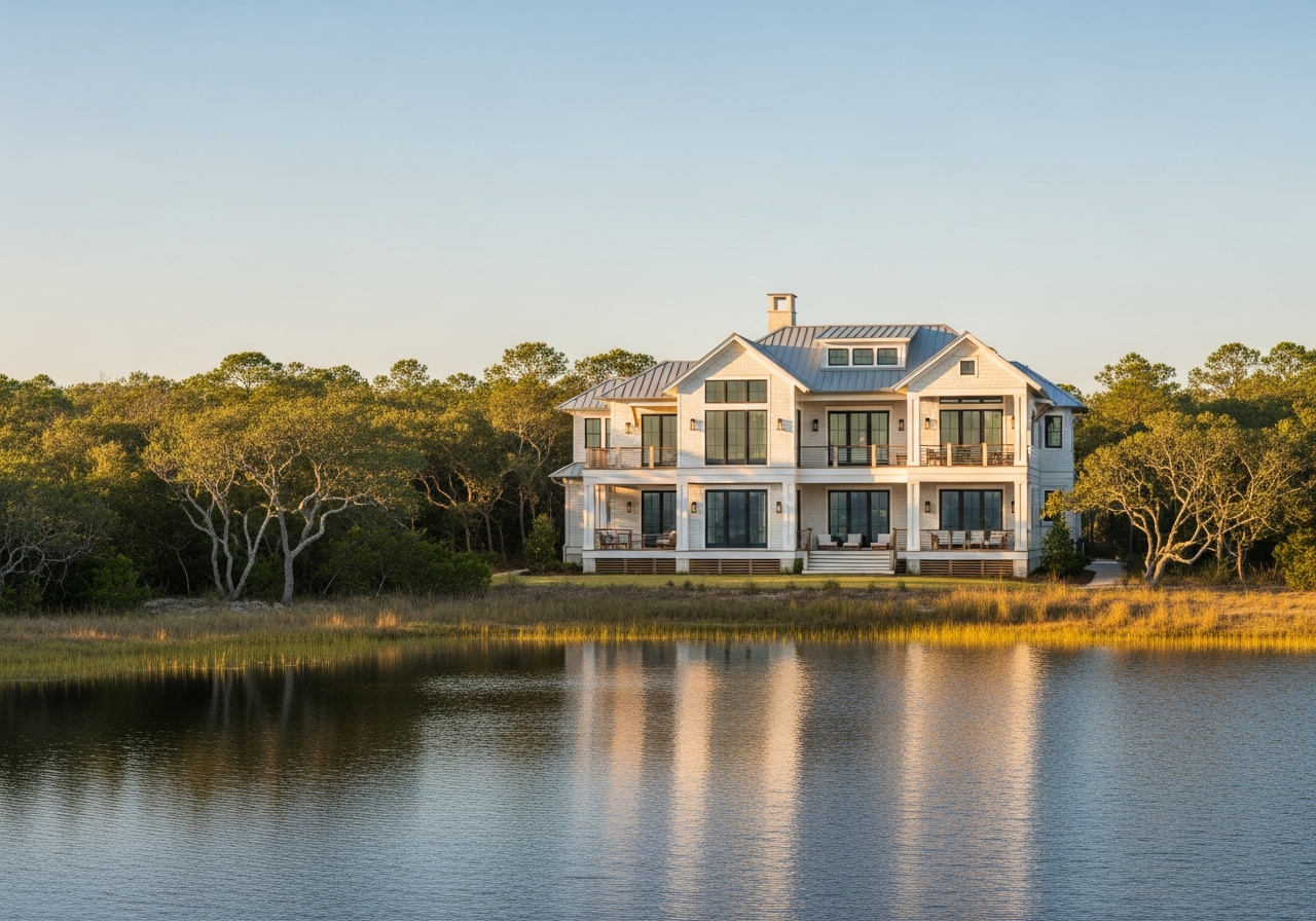 Home construction in Santa Rosa Beach, Florida